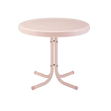 Load image into Gallery viewer, Griffith Outdoor Metal Side Table Pastel Pink Gloss