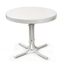 Load image into Gallery viewer, Griffith Outdoor Metal Side Table White Satin