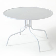 Load image into Gallery viewer, Griffith 39" Outdoor Metal Dining Table White Satin
