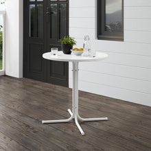 Load image into Gallery viewer, Griffith Outdoor Metal Bistro Table White Satin