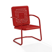 Load image into Gallery viewer, Bates 2Pc Outdoor Metal Armchair Set Red - 2 Armchairs