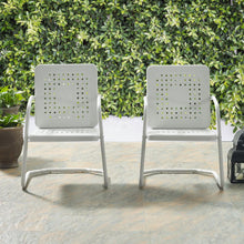 Load image into Gallery viewer, Bates 2Pc Outdoor Metal Armchair Set White - 2 Armchairs