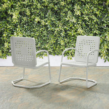 Load image into Gallery viewer, Bates 2Pc Outdoor Metal Armchair Set White - 2 Armchairs