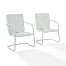Load image into Gallery viewer, Bates 2Pc Outdoor Metal Armchair Set White - 2 Armchairs