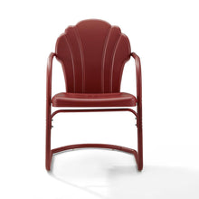 Load image into Gallery viewer, Tulip 2Pc Outdoor Metal Armchair Set Red - 2 Chairs