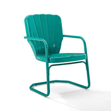 Load image into Gallery viewer, Ridgeland 2Pc Outdoor Metal Armchair Set Turquoise - 2 Chairs