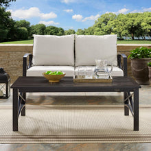 Load image into Gallery viewer, Kaplan Outdoor Metal Coffee Table Oil Rubbed Bronze