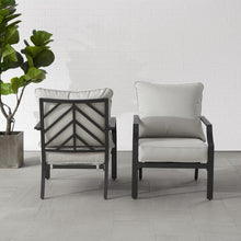 Load image into Gallery viewer, Otto 2Pc Outdoor Metal Armchair Set