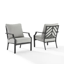 Load image into Gallery viewer, Otto 2Pc Outdoor Metal Armchair Set