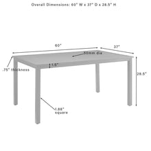 Load image into Gallery viewer, Hansen Outdoor Metal Dining Table Matte Black