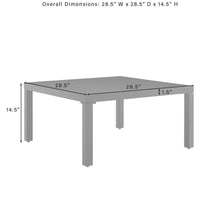 Load image into Gallery viewer, Piermont Outdoor Metal Sectional Coffee Table Matte Black