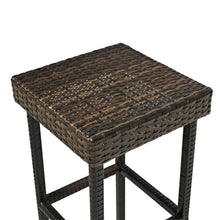 Load image into Gallery viewer, Palm Harbor 2Pc Outdoor Wicker Bar Height Bar Stool Set Brown - 2 Stools