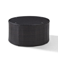 Load image into Gallery viewer, Catalina Outdoor Wicker Round Coffee Table Brown