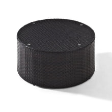 Load image into Gallery viewer, Catalina Outdoor Wicker Round Coffee Table Brown