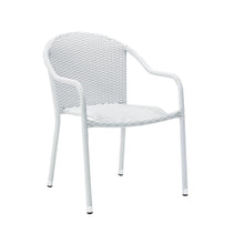 Load image into Gallery viewer, Palm Harbor 2Pc Outdoor Wicker Stackable Chair Set White - 2 Stackable Chairs