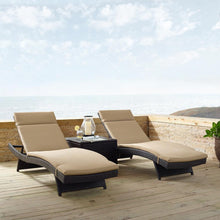 Load image into Gallery viewer, Biscayne Outdoor Wicker Chaise Lounge Mocha/Brown