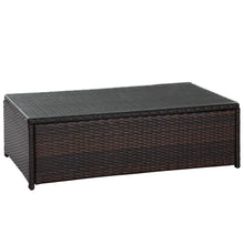 Load image into Gallery viewer, Palm Harbor Outdoor Wicker Coffee Table Brown