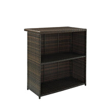 Load image into Gallery viewer, Palm Harbor Outdoor Wicker Bar Brown