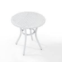 Load image into Gallery viewer, Palm Harbor Outdoor Wicker Round Side Table White