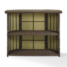 Load image into Gallery viewer, Bradenton Outdoor Wicker Bar Weathered Brown