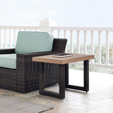 Load image into Gallery viewer, Beaufort Outdoor Wicker Side Table Brown