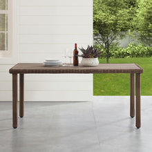 Load image into Gallery viewer, Bradenton Outdoor Wicker Dining Table Weathered Brown