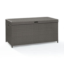 Load image into Gallery viewer, Palm Harbor Outdoor Wicker Storage Bin Weathered Gray