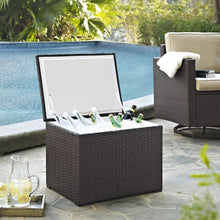 Load image into Gallery viewer, Palm Harbor Outdoor Wicker Cooler Brown
