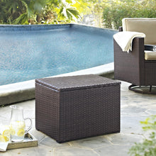 Load image into Gallery viewer, Palm Harbor Outdoor Wicker Cooler Brown