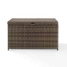 Load image into Gallery viewer, Bradenton Outdoor Wicker Storage Bin Weathered Brown