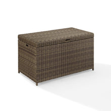 Load image into Gallery viewer, Bradenton Outdoor Wicker Storage Bin Weathered Brown