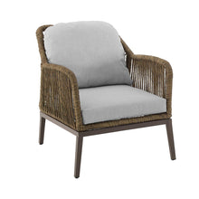 Load image into Gallery viewer, Haven 2Pc Outdoor Wicker Armchair Set Light Gray/Light Brown - 2 Armchairs