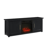 Load image into Gallery viewer, Camden 58" Low Profile Tv Stand W/Fireplace Black