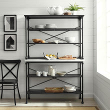 Load image into Gallery viewer, Madeleine Baker's Rack Matte Black - Console & Hutch