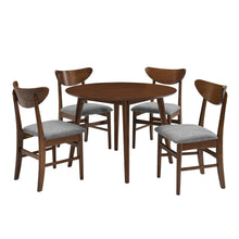 Load image into Gallery viewer, Landon 5Pc Round Dining Set Mahogany - Table & 4 Wood Back Chairs