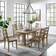 Load image into Gallery viewer, Joanna 7Pc Dining Set Rustic Brown - Table & 6 Ladder Back Chairs