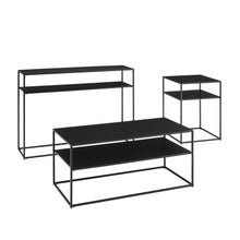 Load image into Gallery viewer, Braxton 3Pc Coffee Table Set Matte Black - Coffee Table, Console Table, & End Table