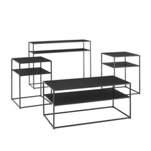 Load image into Gallery viewer, Braxton 4Pc Coffee Table Set Matte Black - Coffee Table, Console Table, & 2 End Tables
