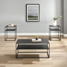 Load image into Gallery viewer, Braxton 3Pc Coffee Table Set Matte Black - Coffee Table & 2 End Tables