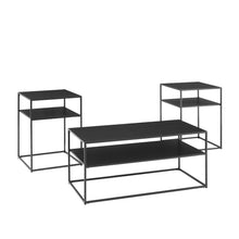 Load image into Gallery viewer, Braxton 3Pc Coffee Table Set Matte Black - Coffee Table & 2 End Tables