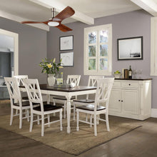 Load image into Gallery viewer, Shelby 7Pc Dining Set Distressed White - Table & 6 Chairs