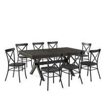 Load image into Gallery viewer, Hayden 9Pc Dining Set W/Camille Chairs Matte Black/ Slate - Table & 8 Chairs