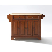 Load image into Gallery viewer, Lafayette Wood Top Full Size Kitchen Island/Cart Cherry/Natural