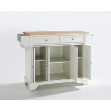 Load image into Gallery viewer, Lafayette Wood Top Full Size Kitchen Island/Cart White/Natural