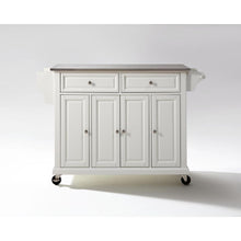 Load image into Gallery viewer, Full Size Stainless Steel Top Kitchen Cart White/Stainless Steel