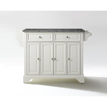 Load image into Gallery viewer, Lafayette Granite Top Full Size Kitchen Island/Cart White/Gray