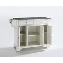 Load image into Gallery viewer, Lafayette Granite Top Full Size Kitchen Island/Cart White/Gray