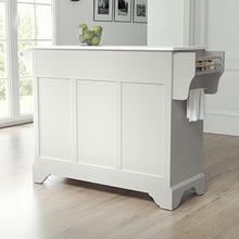 Load image into Gallery viewer, Lafayette Stone Top Full Size Kitchen Island/Cart White/White