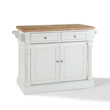 Load image into Gallery viewer, Oxford Butcher Block Kitchen Island White