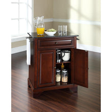Load image into Gallery viewer, Lafayette Granite Top Portable Kitchen Island/Cart Mahogany/Black